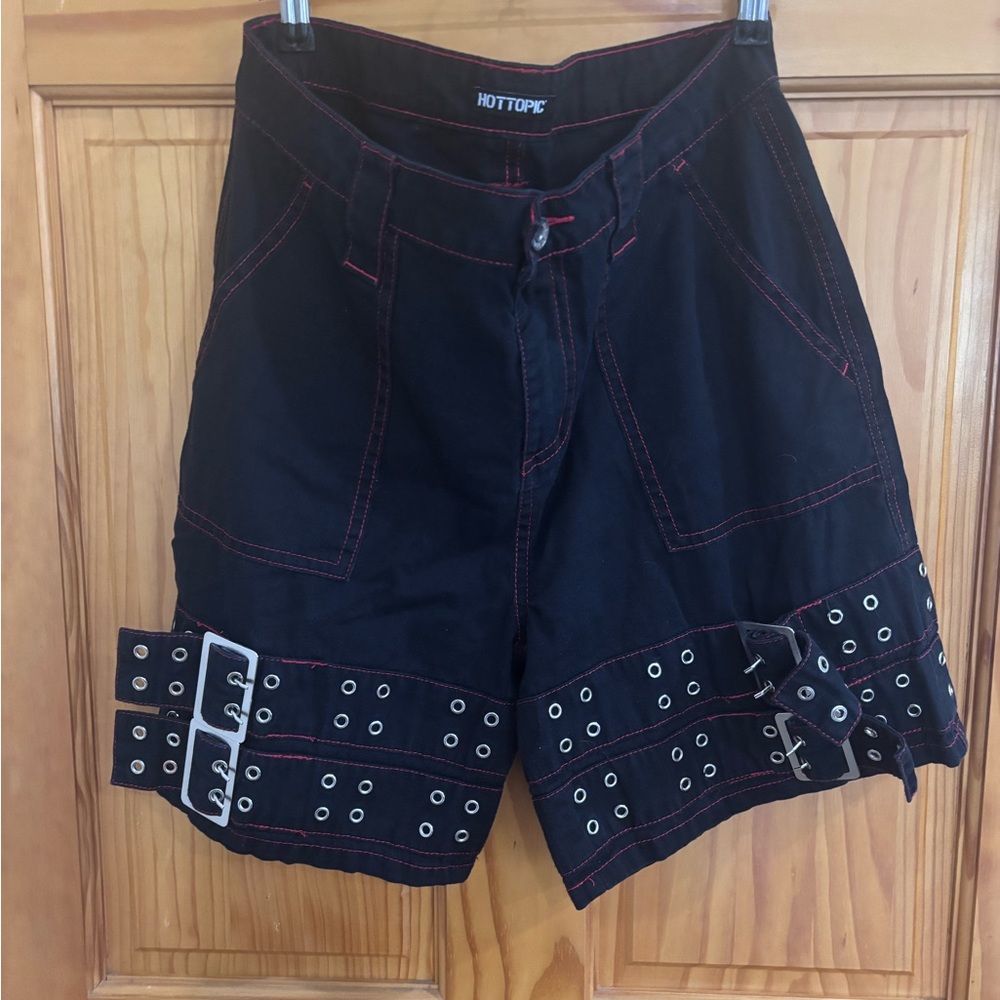 Hot Topic Black Pants with Red Accents